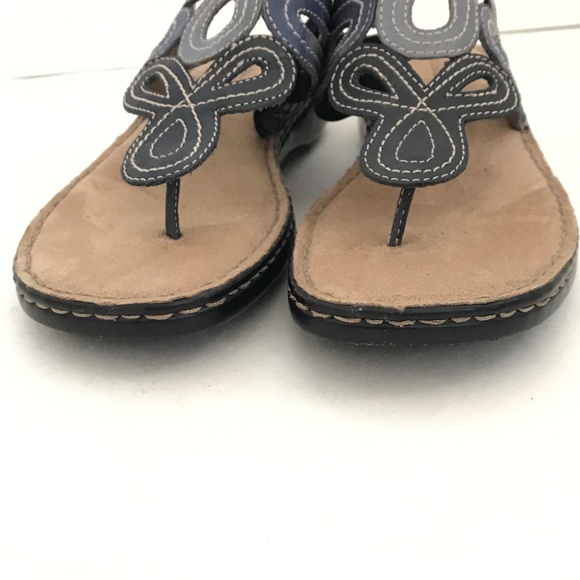 NATURALIZER Leather Sandals Calon Thong Sandals Women’s Size 10 WIDE - Picture 8 of 16
